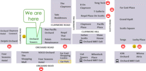 Map of Inspire Education Centre at Orchard Road